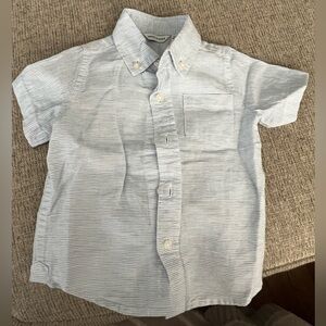 Janie and Jack Blue Striped Kids Shirt